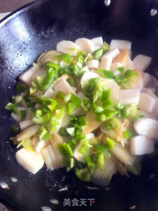 白菜炒年糕的做法步骤:10