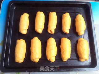 南瓜肉松卷的做法步骤:10