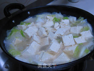 笔管鱼炖白菜豆腐的做法步骤:14