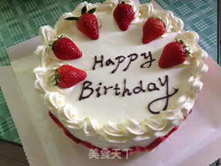 草莓原味生日蛋糕的做法步骤:28