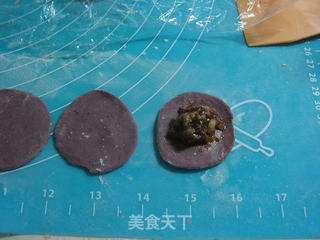 紫葡萄蒸饺的做法步骤:12