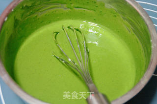 【抹茶千层可丽饼(Matcha Mille Crepes)】的做法步骤:7