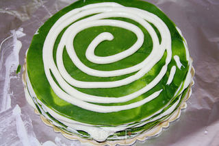 【抹茶千层可丽饼(Matcha Mille Crepes)】的做法步骤:32