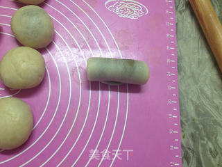 紫薯蛋黄抹茶酥的做法步骤:9
