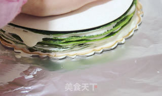 【抹茶千层可丽饼(Matcha Mille Crepes)】的做法步骤:34