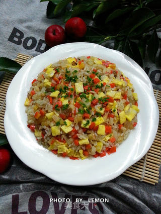 腊味新年~浓浓的年味炒饭的做法步骤：11