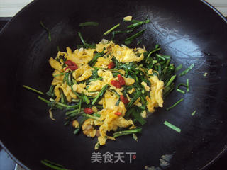韭菜炒鸡蛋的做法步骤:8