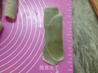 紫薯蛋黄抹茶酥的做法步骤:10