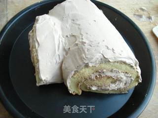 圣诞树桩蛋糕的做法步骤:19