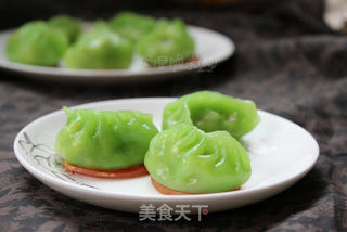 冬至吃饺子咯——讨喜的翡翠蒸饺的做法步骤:12