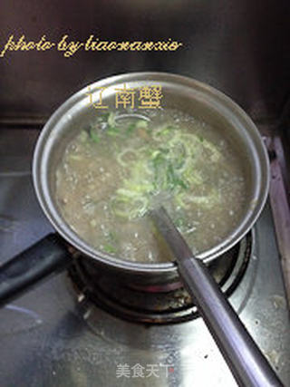 花生牛肉粥的做法步骤:9