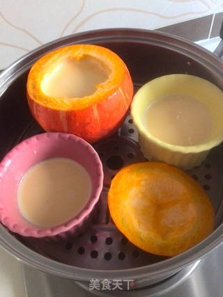 金瓜奶油布丁的做法步骤:12