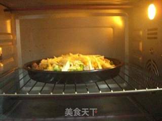 鸡肉玉米披萨的做法步骤:15