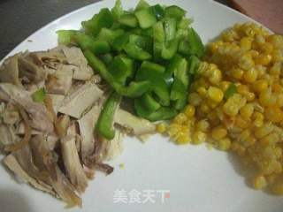 鸡肉玉米披萨的做法步骤:12