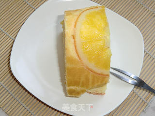 果味清香--香橙蛋糕卷的做法步骤:10