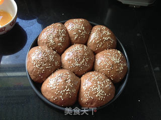 酒酿可可小餐包的做法步骤:9