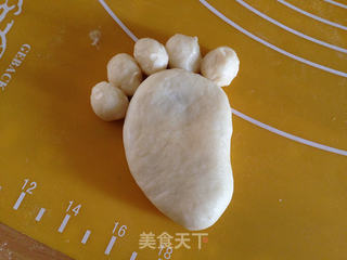 小脚丫面包的做法步骤:6