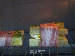 香葱培根三明治的做法步骤:8