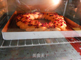 全麦圣诞花环面包(手工揉面)的做法步骤:36