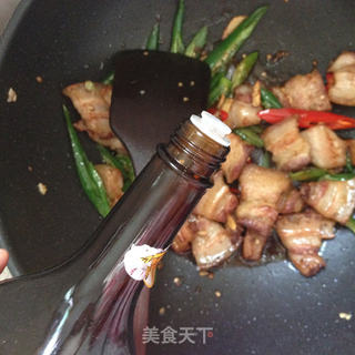 最下饭的辣味菜-----线椒五花肉的做法步骤:9