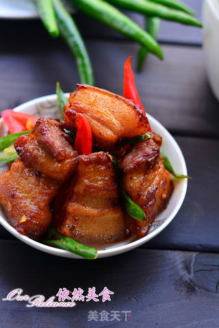 最下饭的辣味菜-----线椒五花肉的做法步骤:12