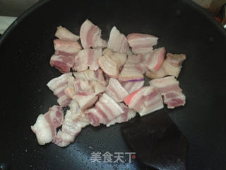 最下饭的辣味菜-----线椒五花肉的做法步骤:4