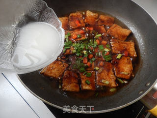 蚝油豆腐的做法步骤:8