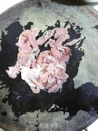 肉丝蘑菇的做法步骤:4