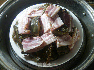 咸肉蒸毛蟹的做法步骤：7
