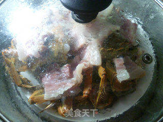 咸肉蒸毛蟹的做法步骤：8