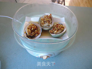 XO酱蒜蓉蒸鲍鱼的做法步骤:9
