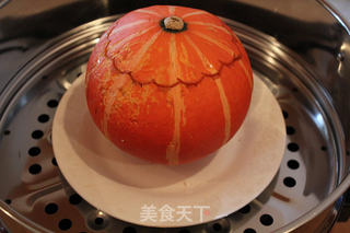 【一品金瓜蒸饭 】的做法步骤:3