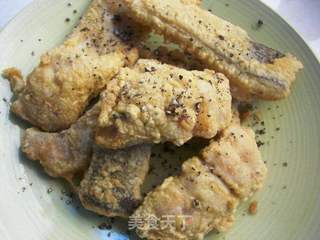 干炸黑椒鱼块的做法步骤:10