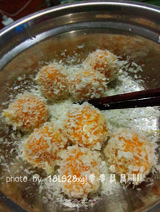 酥炸南瓜汤圆的做法步骤:6