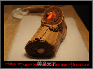2013年树根蛋糕---一起来过圣诞吧的做法步骤:100
