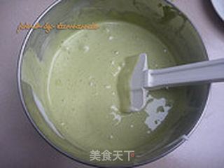 抹茶戚风的做法步骤:12