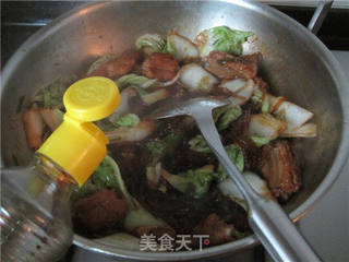 白菜粉条炖排骨的做法步骤:7