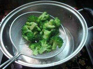 蚝油香菇西兰花的做法步骤:5