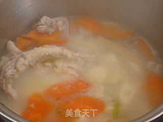 山药胡萝卜羊肉汤的做法步骤:6