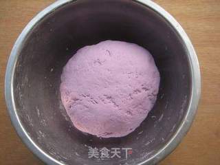 奶香紫薯馒头的做法步骤:4