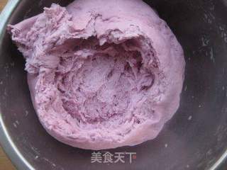 奶香紫薯馒头的做法步骤:6