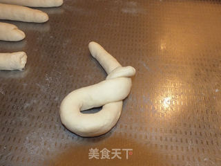 卡仕达扭结面包的做法步骤:17