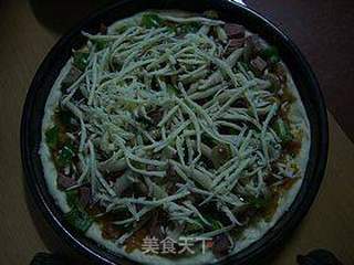 白玉菇牛肉披萨的做法步骤:9