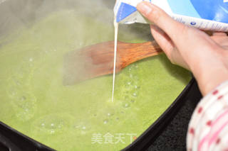玫瑰杏鲍菇佐西兰花奶油浓汤-------减肥美味两不误的做法步骤:8