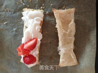 草莓奶油拿破仑酥的做法步骤:5