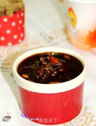 黑红双绝补血养心粥的做法步骤:8