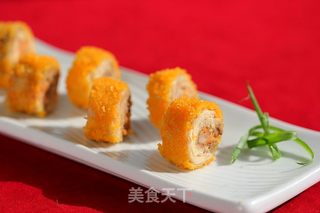 黄金鸡卷的做法步骤:15