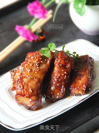 蜜汁排骨的做法步骤:7