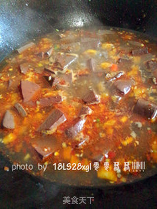 麻辣川菜:泡椒鸭血的做法步骤:8