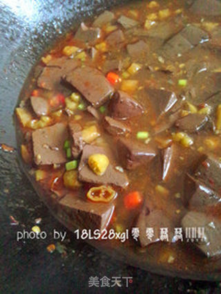 麻辣川菜:泡椒鸭血的做法步骤:10